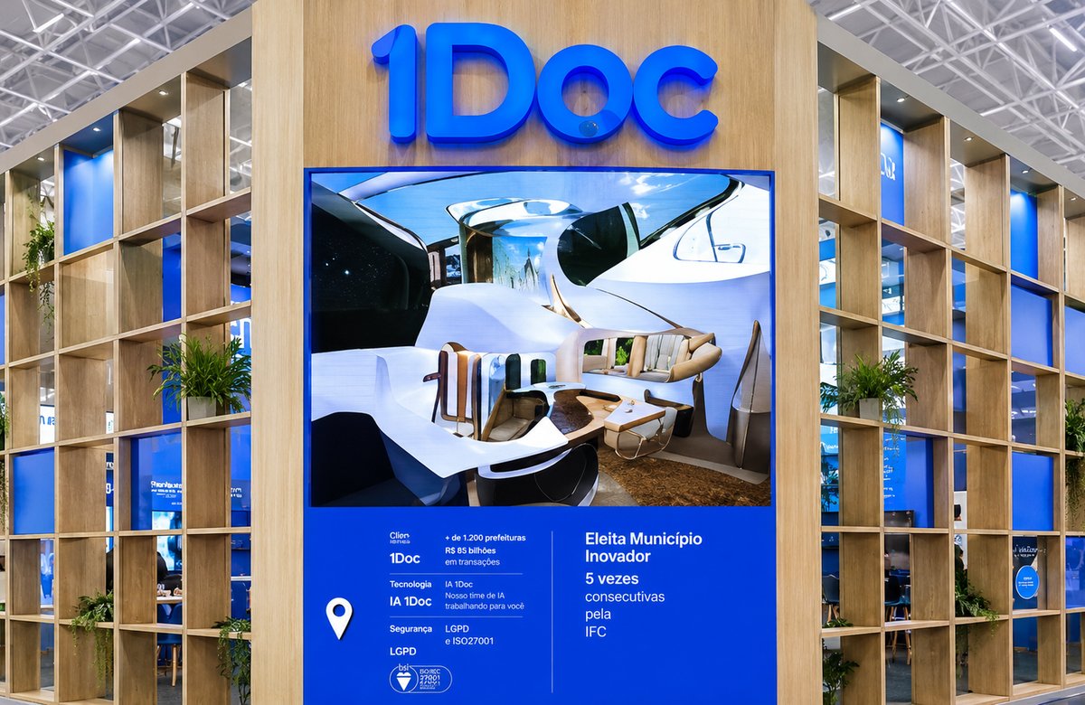 Estande 1DOC no evento Smart City Business 2024
